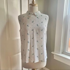 Equipment Femme Floral Tank Small EUC